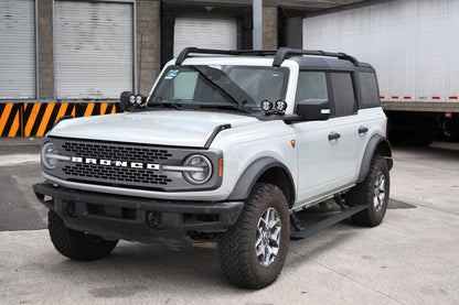 RealTruck VoltStep Electric Running Board Kit Textured Black 2021-2025 Ford Bronco 4 door Go Rhino