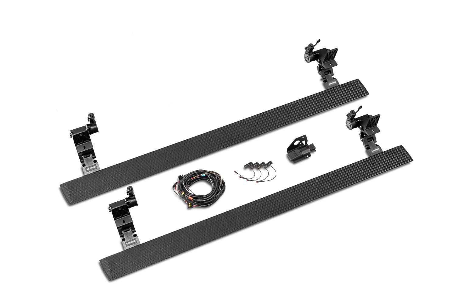 RealTruck VoltStep Electric Running Board Kit Textured Black 2021-2025 Ford Bronco 4 door Go Rhino