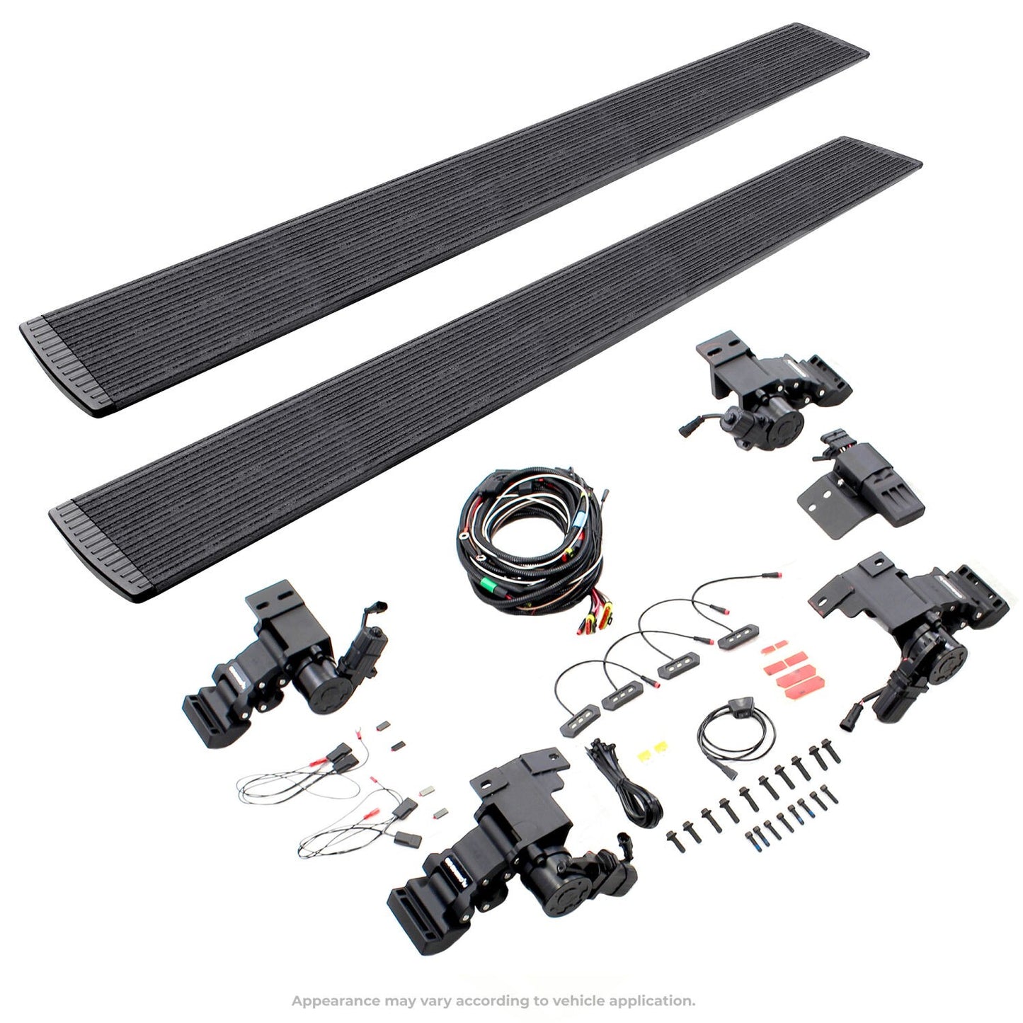 RealTruck VoltStep Electric Running Board Kit Protective Bedliner Coating 2021-2025 Ford Bronco 4 Door Go Rhino