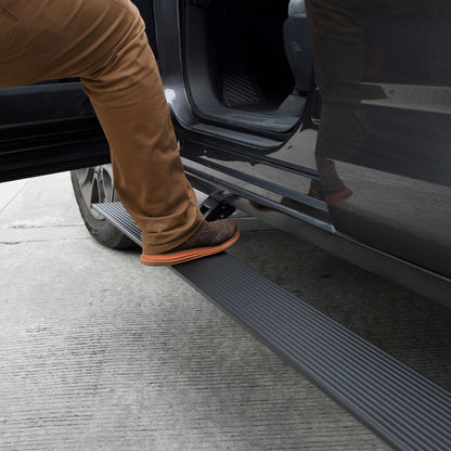 RealTruck VoltStep Electric Running Board Kit Textured Black 2009-2018 Dodge Ram 1500 Crew Cab Go Rhino
