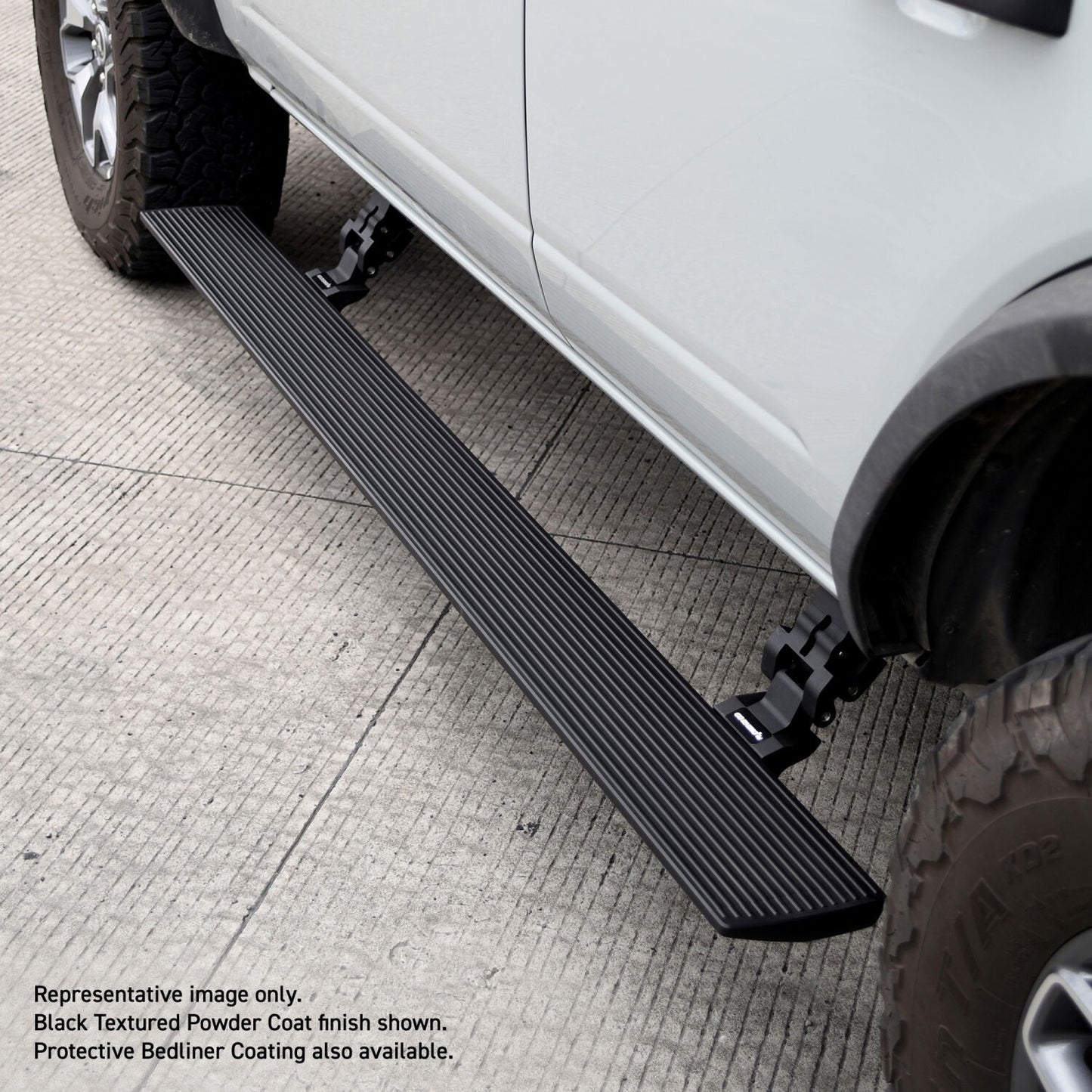 RealTruck VoltStep Electric Running Board Kit Protective Bedliner Coating 2014-2024 Toyota 4Runner Go Rhino