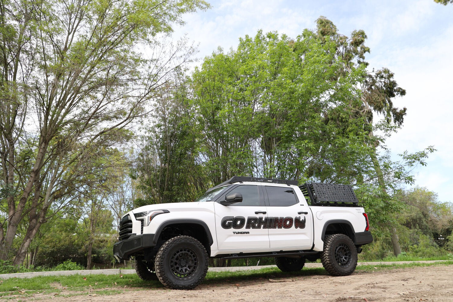 RealTruck VoltStep Electric Running Board Kit Textured Black 2022-2026 Toyota Tundra 4 Door Go Rhino