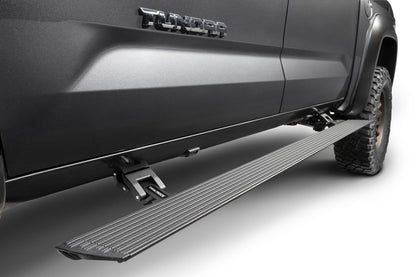 RealTruck VoltStep Electric Running Board Kit Textured Black 2022-2026 Toyota Tundra FULL HYBRID EV-Gas Go Rhino