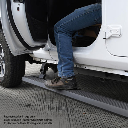 RealTruck VoltStep Electric Running Board Kit Textured Black For 2007-2018 Jeep Wrangler JK 4 Door Go Rhino