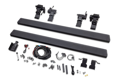 RealTruck VoltStep Electric Running Board Kit Textured Black 2018-2026 Jeep Wrangler Go Rhino