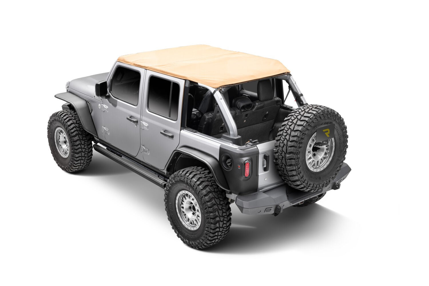 RealTruck VoltStep Electric Running Board Kit Textured Black 2018-2026 Jeep Wrangler Go Rhino