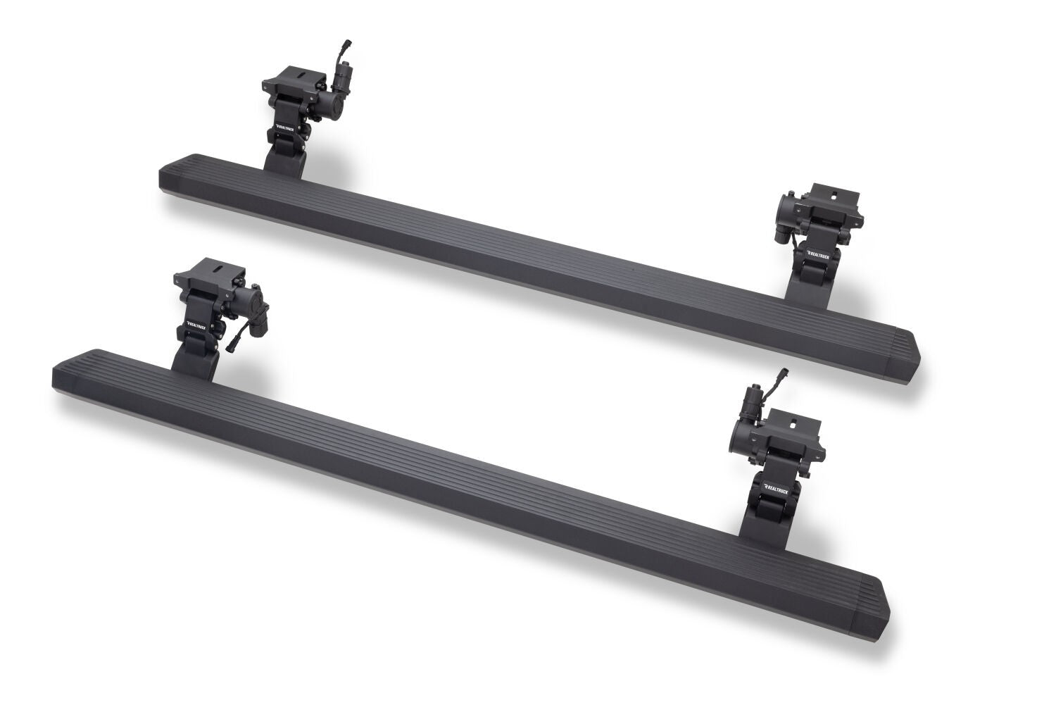 RealTruck VoltStep Electric Running Board Kit Textured Black 2018-2026 Jeep Wrangler Go Rhino