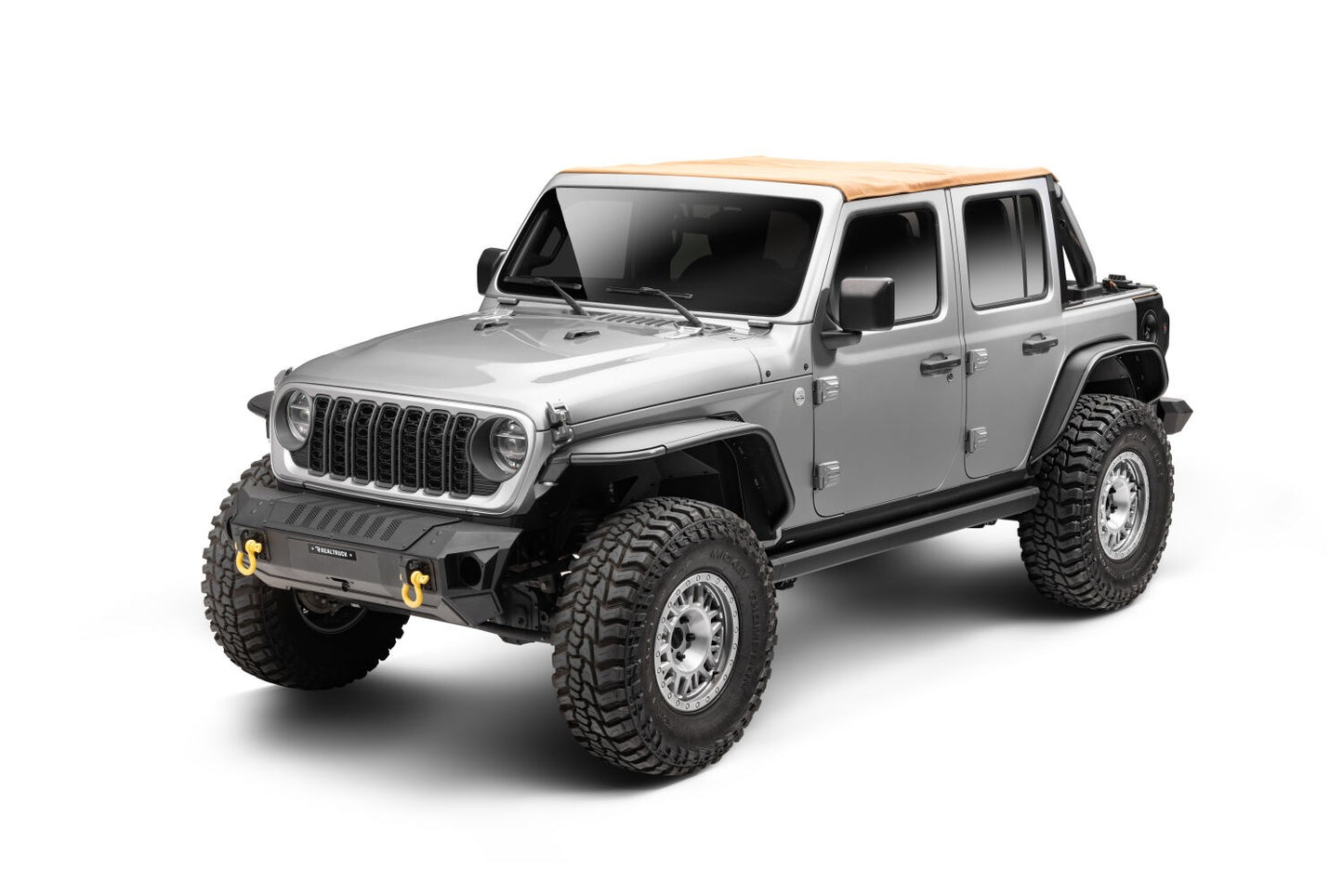 RealTruck VoltStep Electric Running Board Kit Textured Black 2018-2026 Jeep Wrangler Go Rhino