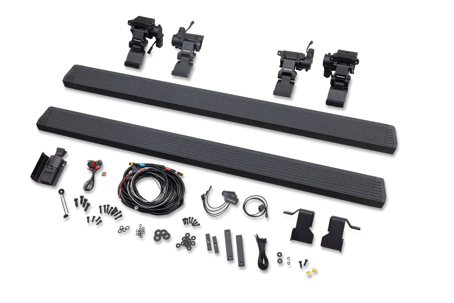 RealTruck VoltStep Electric Running Board Kit Protective Bedliner Coating 2018-2026 Jeep Wrangler Go Rhino