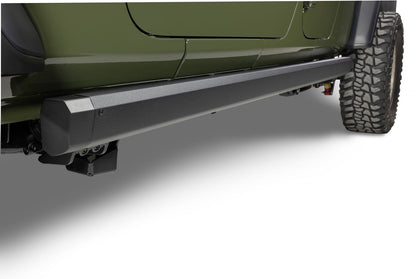 RealTruck VoltStep Electric Running Board Kit Textured Black 2020-2025 Jeep Gladiator Go Rhino