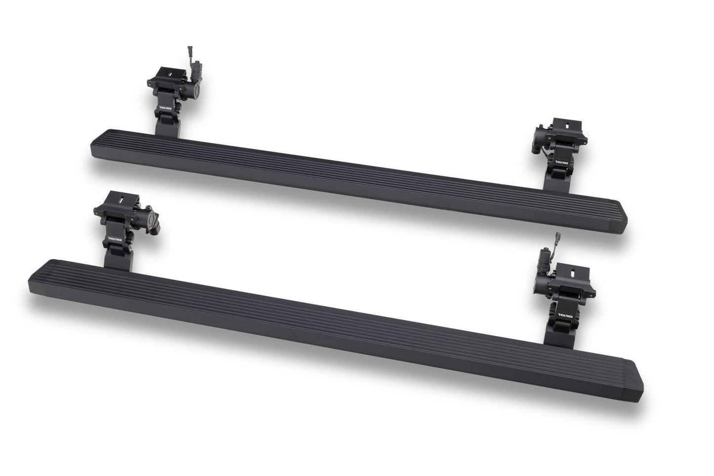 RealTruck VoltStep Electric Running Board Kit Textured Black 2020-2025 Jeep Gladiator Go Rhino