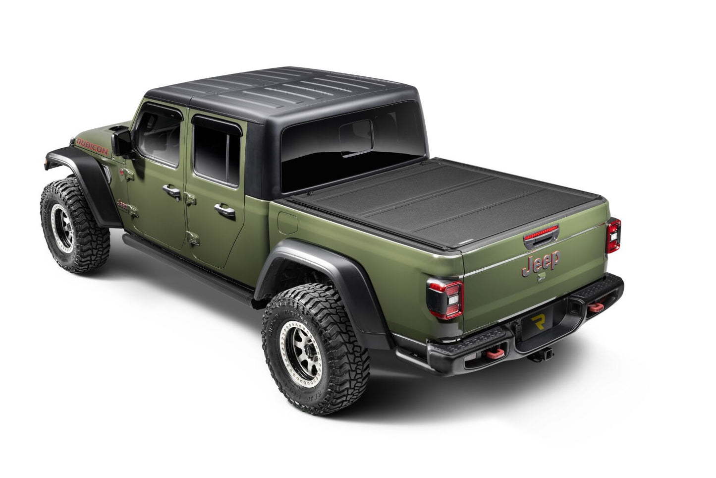 RealTruck VoltStep Electric Running Board Kit Textured Black 2020-2025 Jeep Gladiator Go Rhino