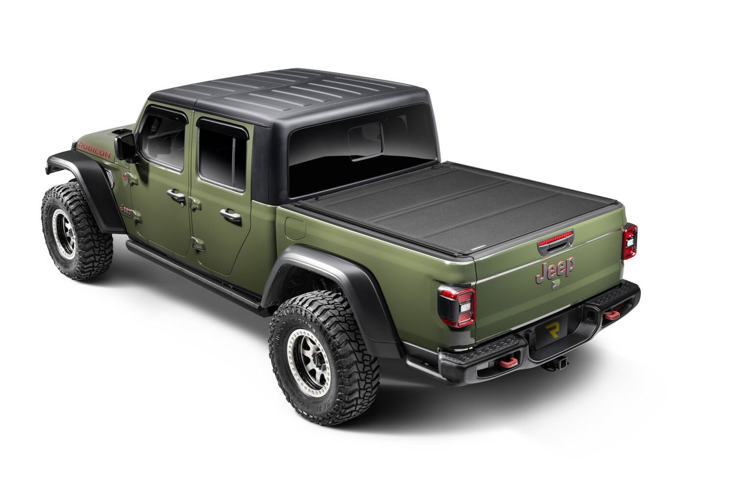 RealTruck VoltStep Electric Running Board Kit Protective Bedliner Coating 2021-2025 Jeep Gladiator Go Rhino