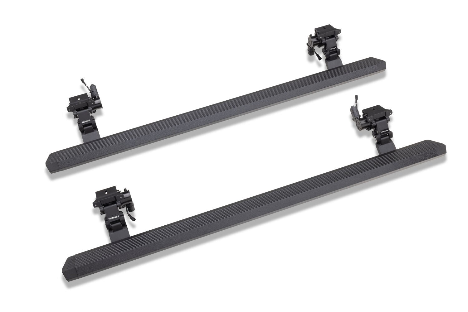 RealTruck VoltStep Electric Running Board Kit Protective Bedliner Coating 2021-2025 Jeep Gladiator Go Rhino