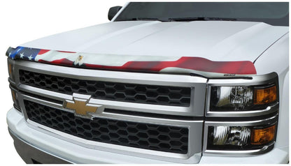 Vigilante Premium Hood Protector American Flag w/Eagle for 2011-2014 Chevrolet Silverado 2500 HD/3500 HD Stampede