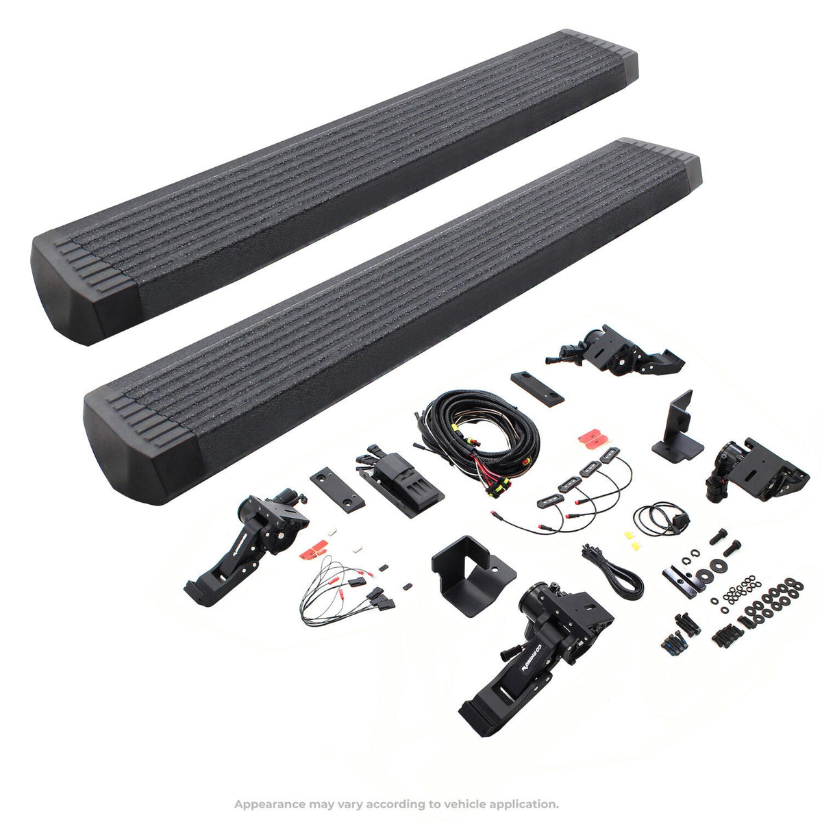 RealTruck VoltStep Electric Running Board Kit Protective Bedliner Coating For 2007-2018 Jeep Wrangler JK Go Rhino