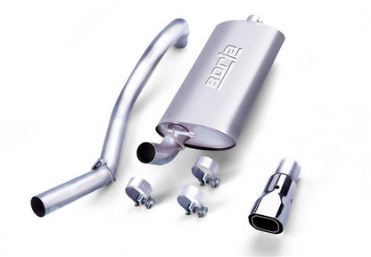 Borla 97-99 Jeep Wrangler 2.5/4.0L w/o Hitch Cat-Back 2.25in Single Sqr Angle Cut Phntm Rear