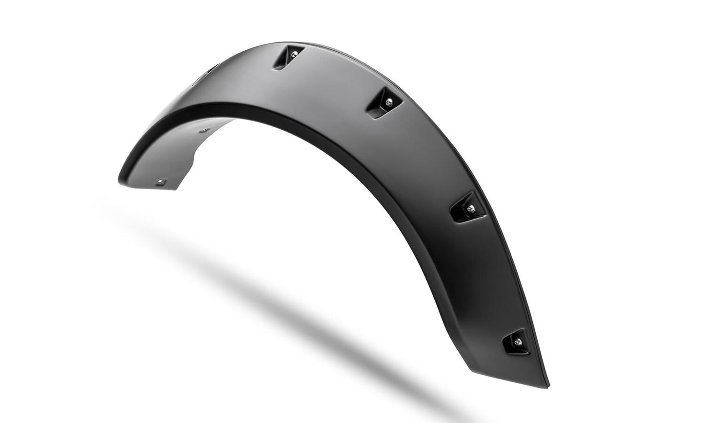 Black Pocket/Rivet Style Textured Finish 4-Piece Fender Flare Set For 2021-2023 Ford Bronco, 4-Dr Bushwacker