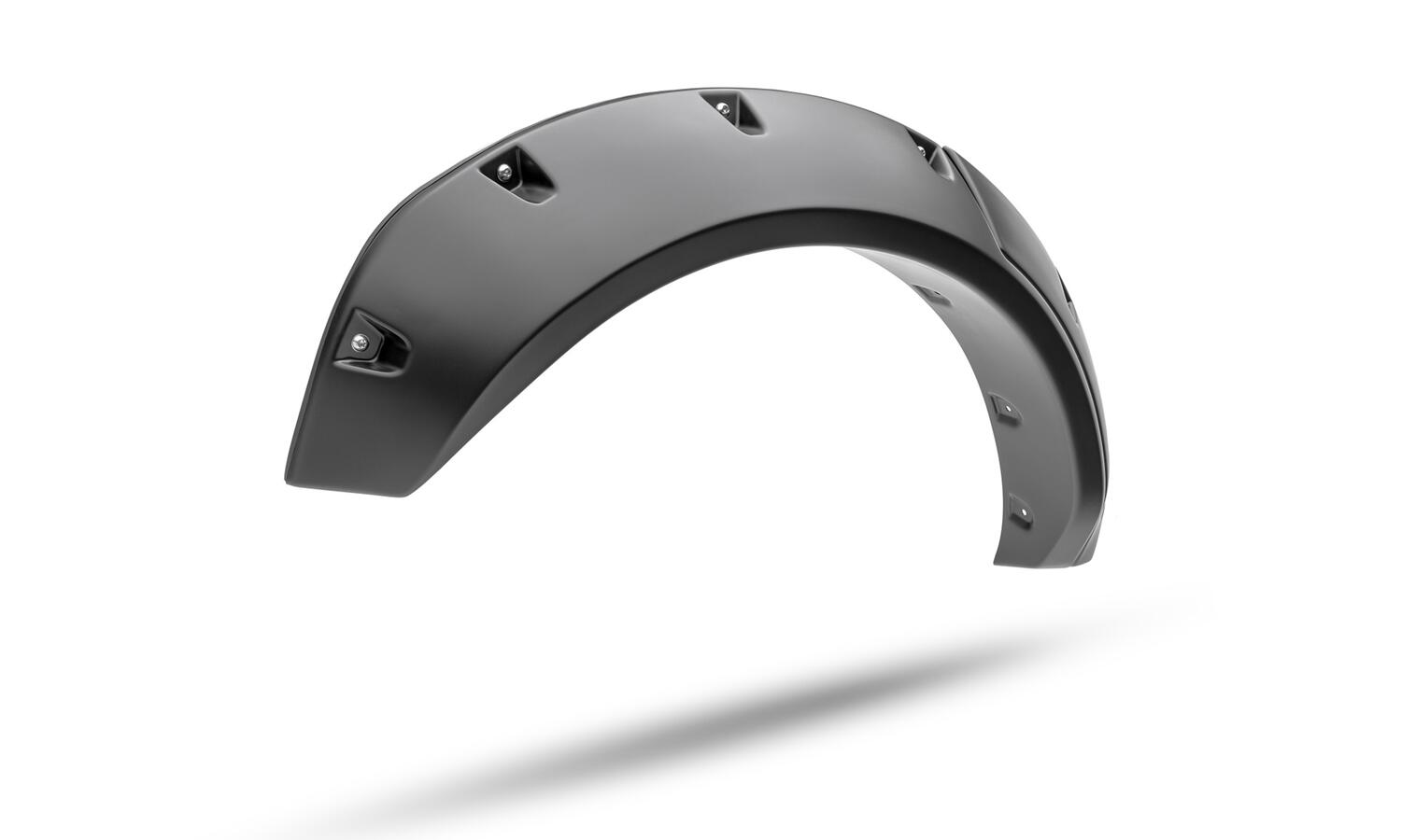 Black Pocket/Rivet Style Textured Finish 4-Piece Fender Flare Set For 2021-2023 Ford Bronco, 4-Dr Bushwacker