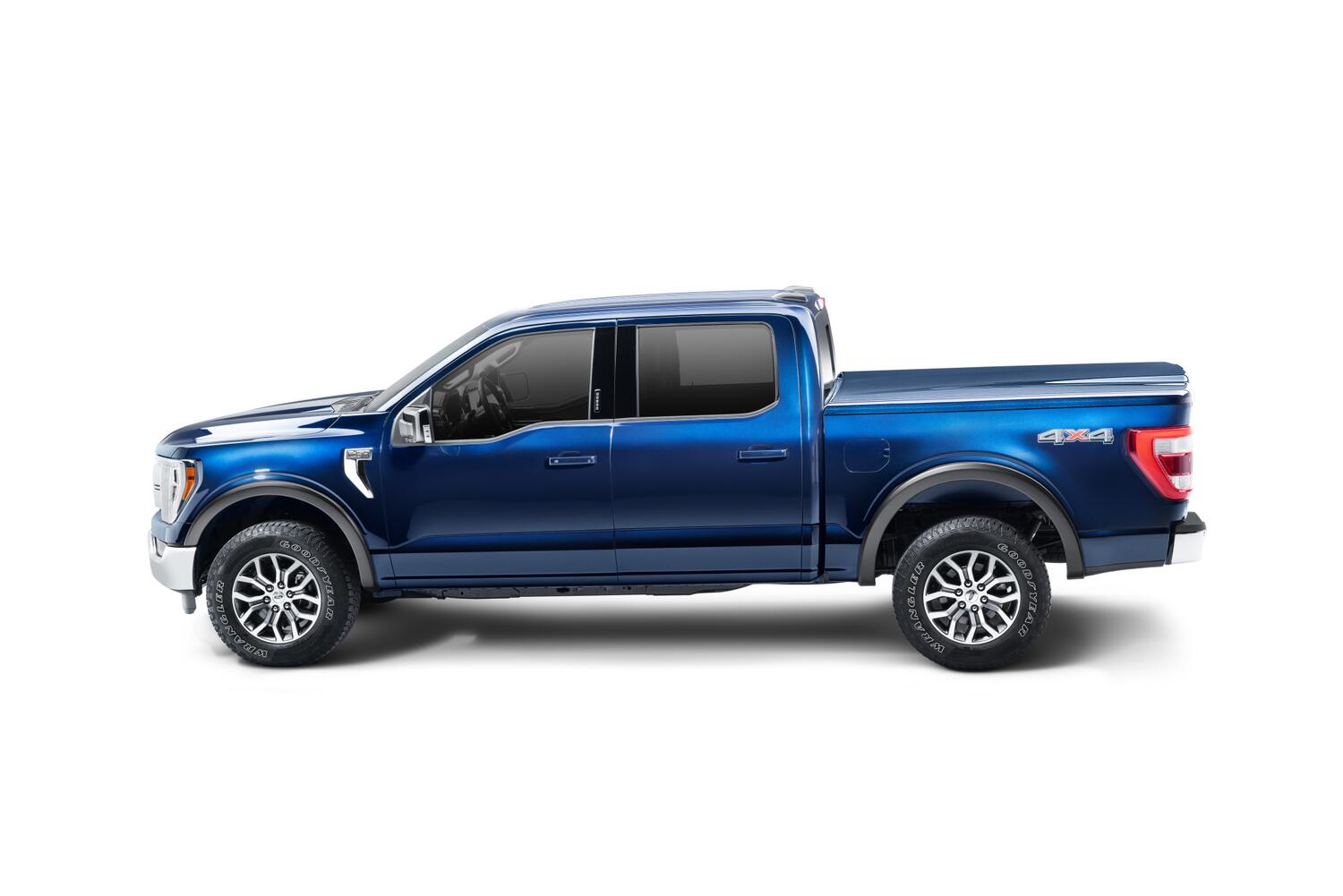 Black OE Style Smooth Finish 4-Piece Fender Flare Set For 2021-2026 Ford F150 Will Not Fit F150 Lightning Bushwacker
