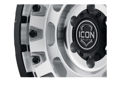 ICON Hammer Pro 17x8.5 / 6x5.5 / 0mm / 4.75in BS - Silver Machined