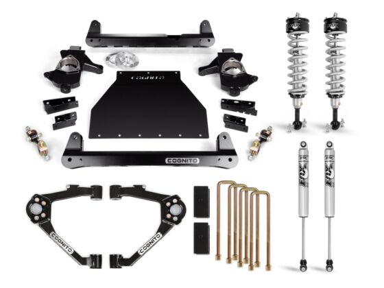 6-Inch Performance Lift Kit With Fox Ps Ifp 2.0 Shocks For 2007-2018 Silverado/Sierra 1500 2WD/4WD With OEM Cast Steel Control Arms Cognito