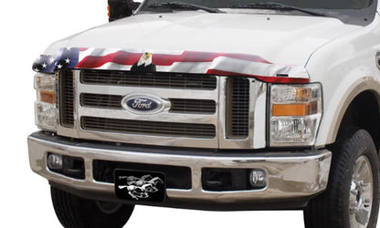 Vigilante Premium Hood Protector American Flag w/Eagle for 2011-2015 Ford Explorer (Excludes Sport Model) Stampede
