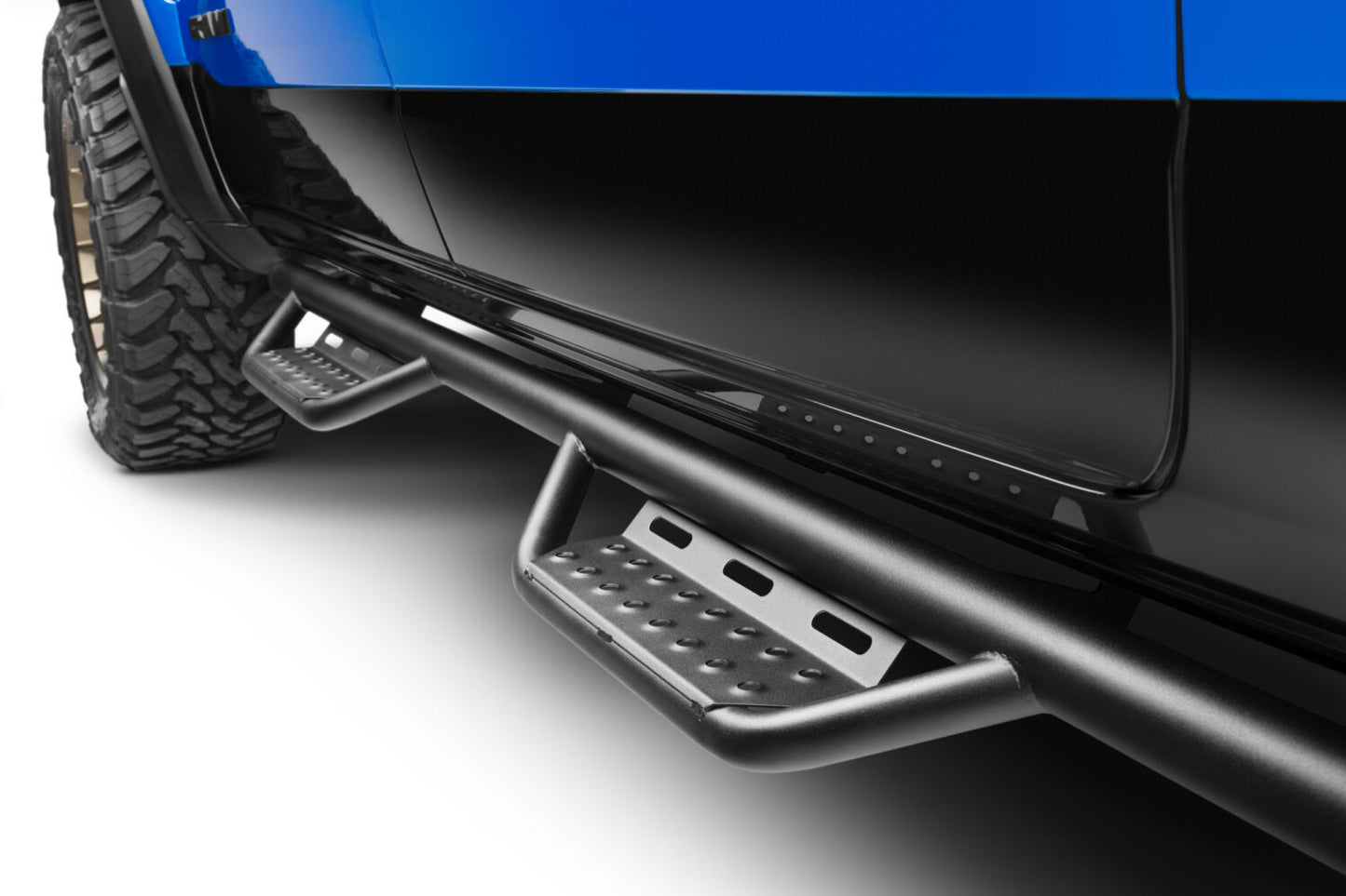 Nerf Step RS Bar Cab Length (2 Steps per Side) 2019-2025 (New Body Style) Ram 1500 Crew Cab Textured Black NFab