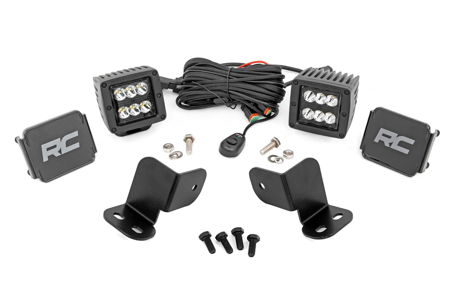 LED Light Kit | Rear Mount | 2" Black Pair | Segway 570 F
