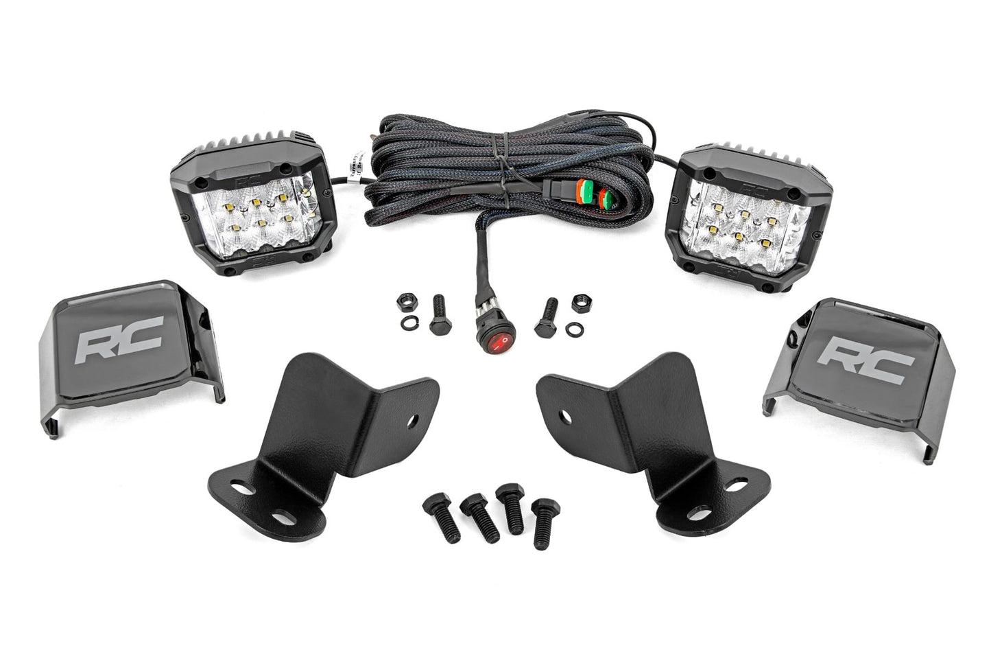 LED Light Kit | Rear Mount | 3" Chrome Pair | Wide Angle | Segway 570 F