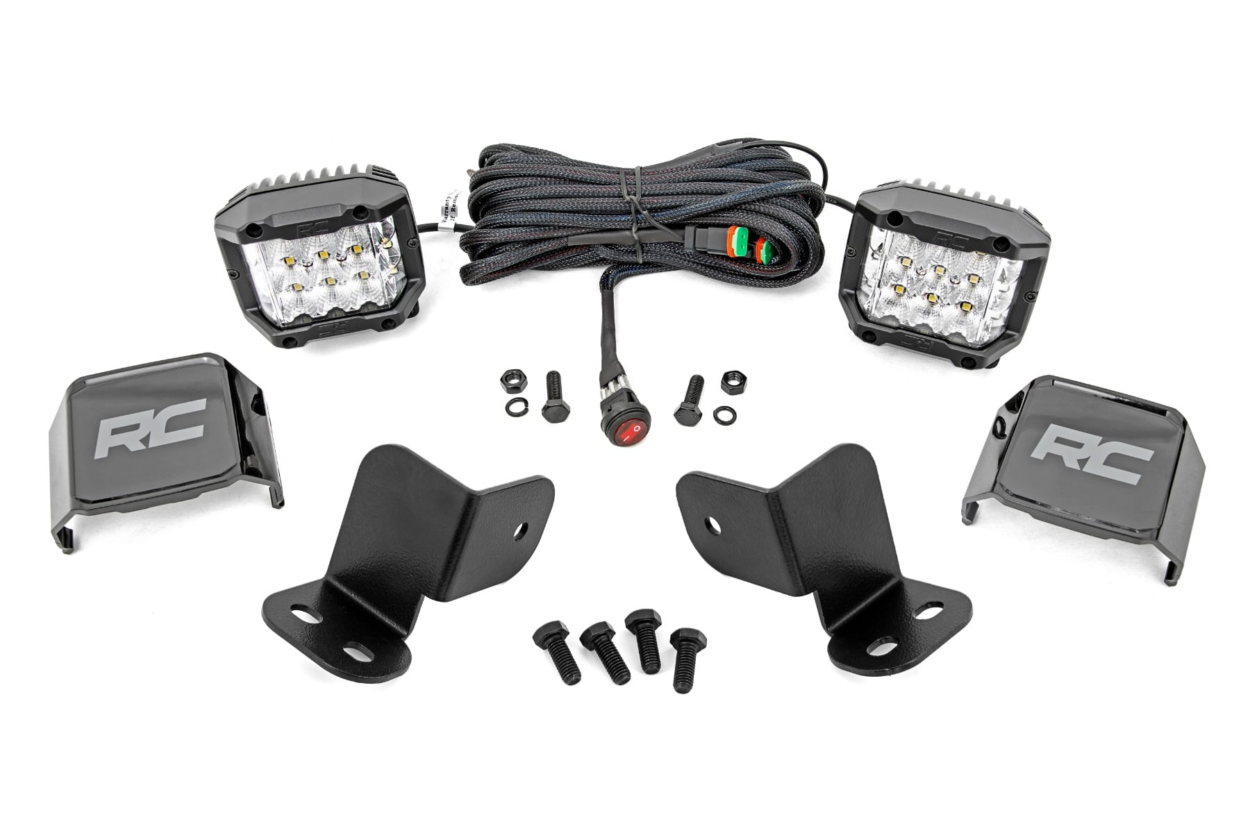 LED Light Kit | Rear Mount | 3" Chrome Pair | Wide Angle | Segway 570 F