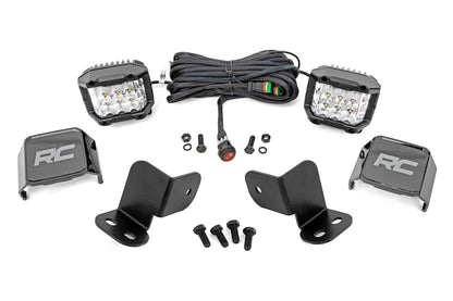 LED Light Kit | Rear Mount | 3" Chrome Pair | Wide Angle | Segway 570 F
