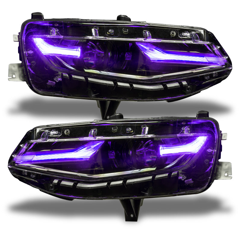Oracle 19-21 Chevy Camaro LS/LT RGB+A Headlight DRL Kit - ColorSHIFT w/ RF Controller