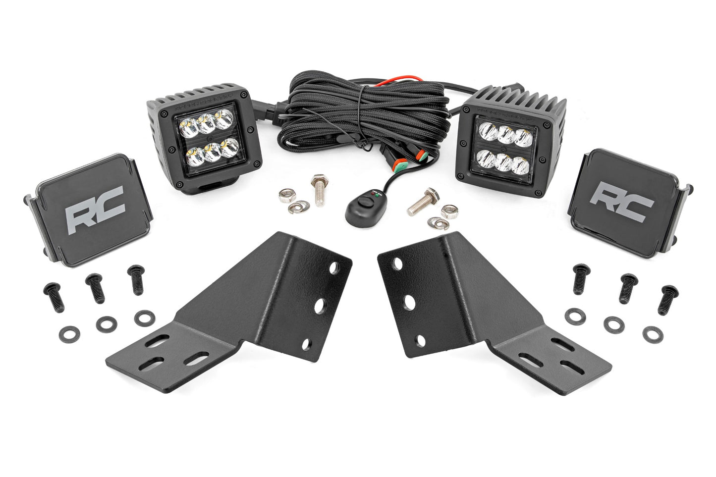 LED Light Kit | Rear Mount | 2" Black Pair | CFMOTO UFORCE U10 Pro 