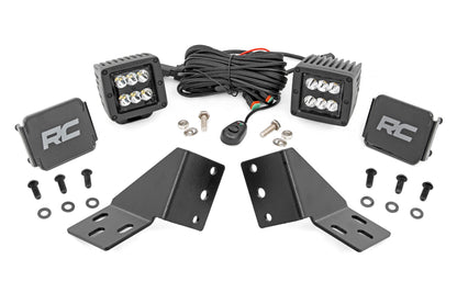 LED Light Kit | Rear Mount | 2" Black Pair | CFMOTO UFORCE U10 Pro 
