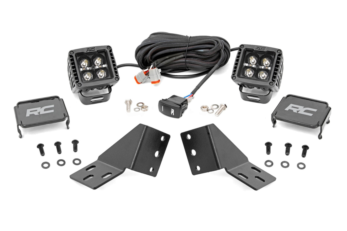 LED Light Kit | Rear Mount | 2" Black Pair | White DRL | CFMOTO UFORCE U10 Pro 