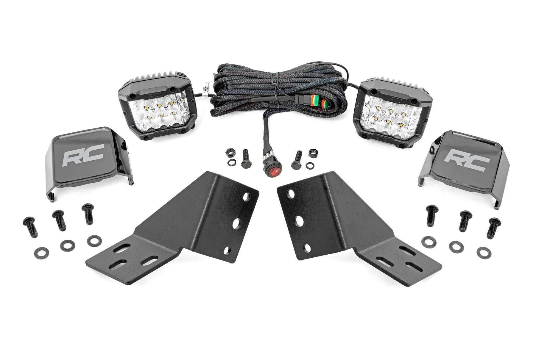 LED Light Kit | Rear Mount | 3" Chrome Pair | Wide Angle | CFMOTO UFORCE U10 Pro 