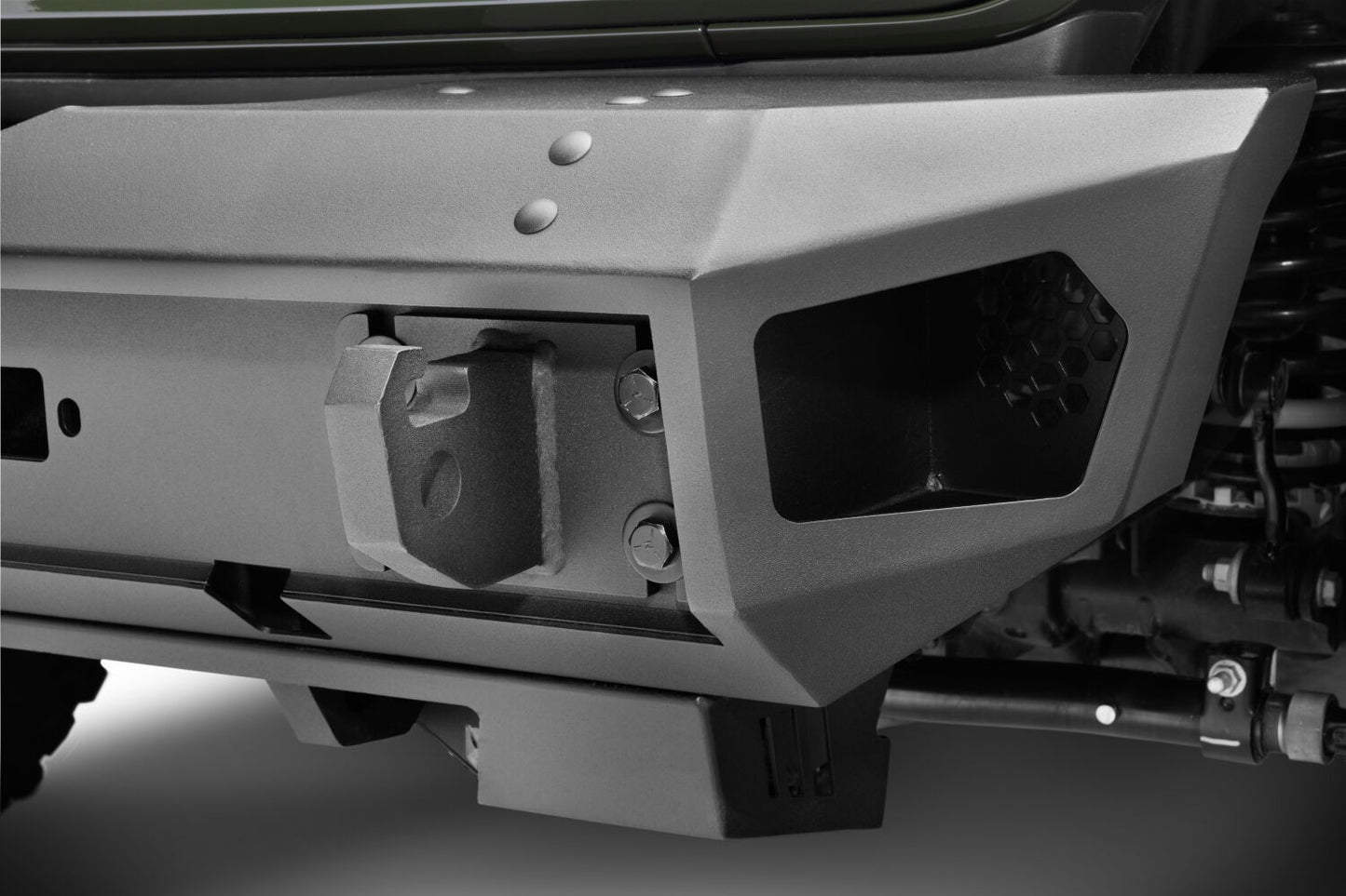 Trailline Front Stubby Bumper Textured Black 2018-2026 Jeep Wrangler JL 2020-2025 Jeep Gladiator Go Rhino