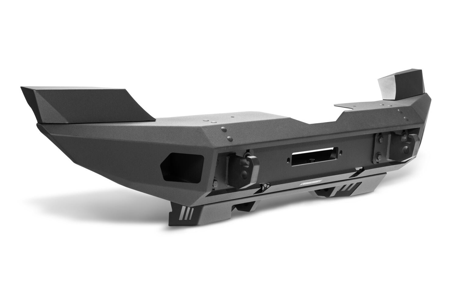 Trailline Bumper Fairlead Mount Plate Textured Black 2018-2026 Jeep Wrangler JL 2020-2025 Jeep Gladiator Go Rhino