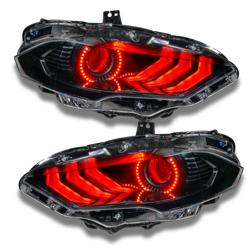 Oracle 18-21 Ford Mustang DRL Upgrade w/ Halo Kit - ColorSHIFT w/ Simple Controller