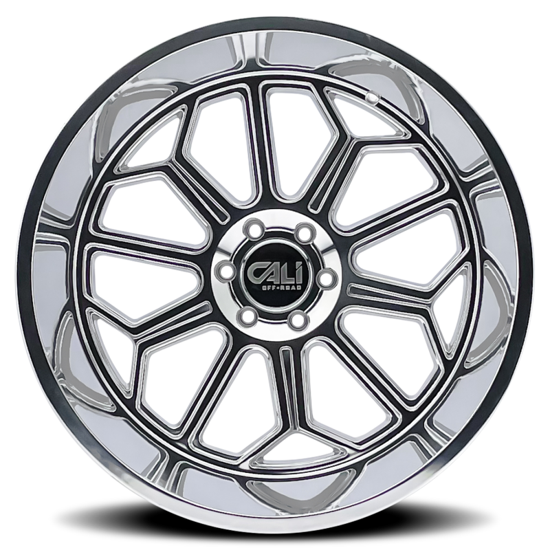 Cali Off-Road 9117 Auburn 20x10 / 6x139.7 BP / -25mm Offset / 106mm Hub Polished Wheel