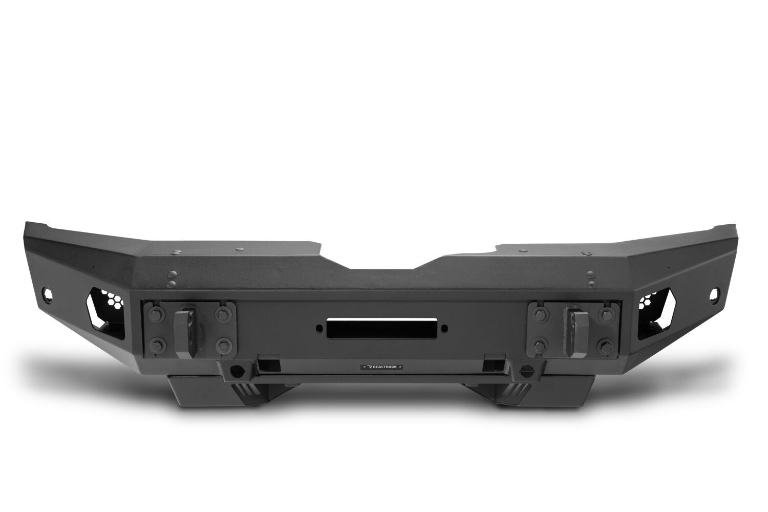 Trailline Bumper Fairlead Mount Plate Textured Black 2021-2025 Ford Bronco Go Rhino