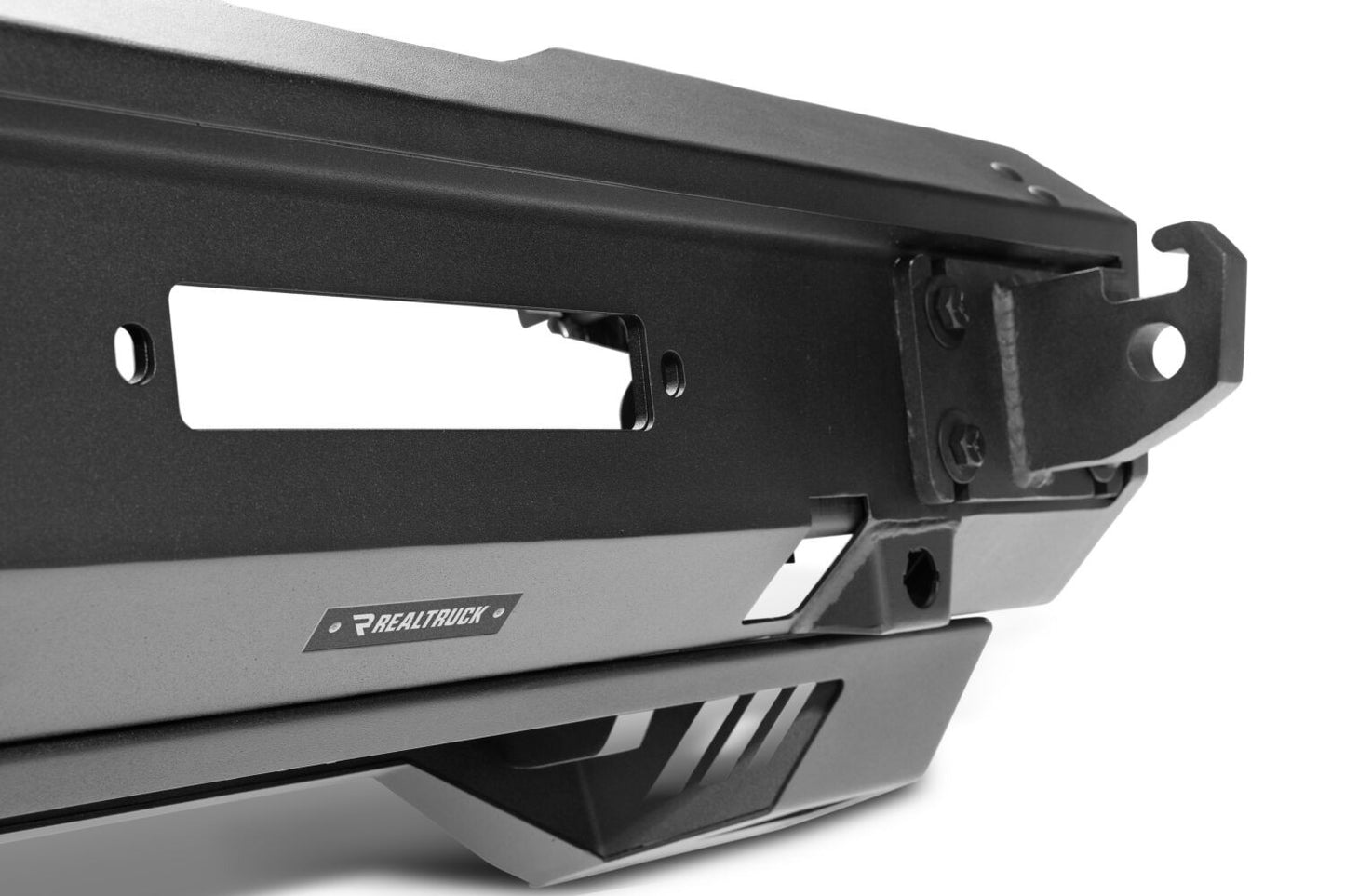 Trailline Bumper Fairlead Mount Plate Textured Black 2021-2025 Ford Bronco Go Rhino
