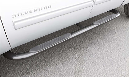 4 Inch Oval Bent Nerf Bars Polished Stainless 2009-2021 Dodge Ram 1500 Quad Cab Lund