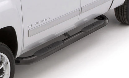 4 Inch Oval Bent Nerf Bars Black 2009-2021 Dodge Ram 1500 Quad Cab Lund