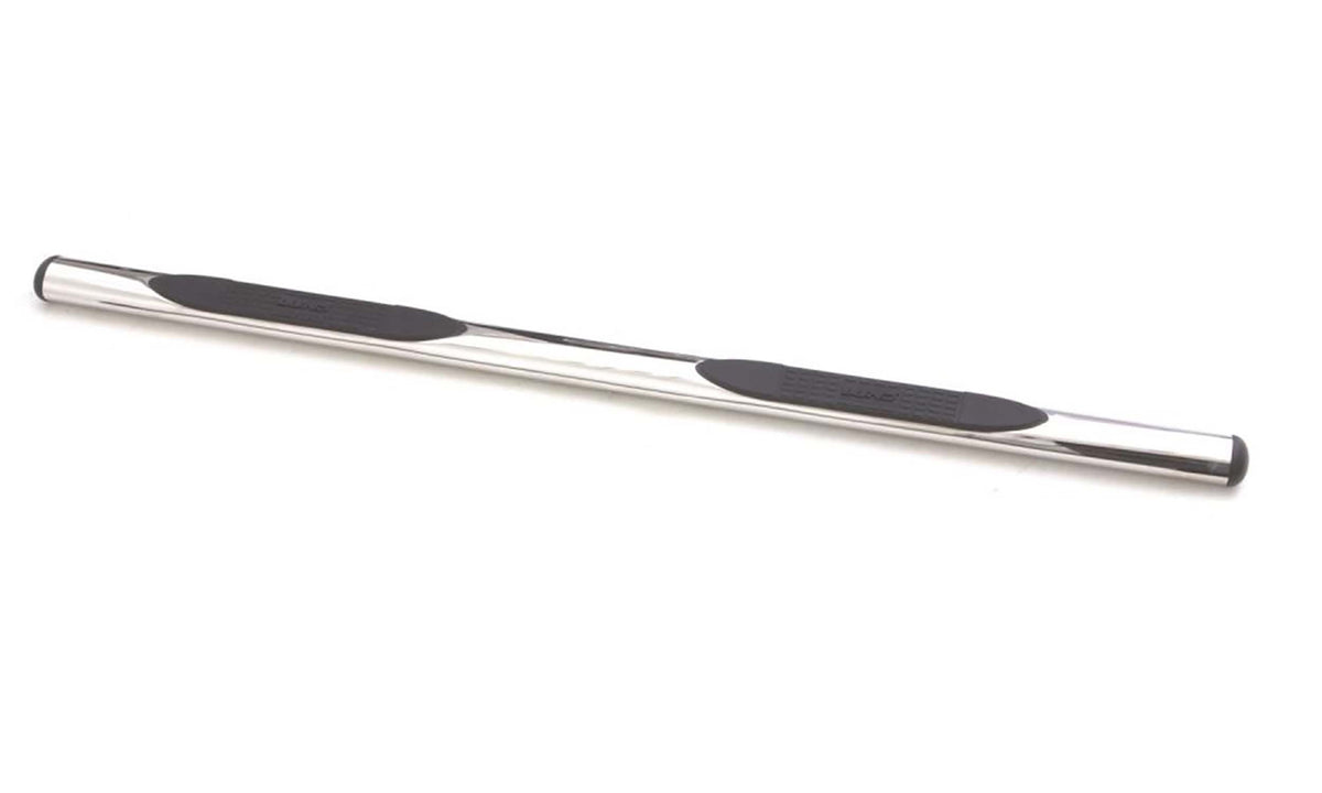4 Inch Oval Straight Nerf Bars Polished Stainless 2015-2025 Ford F-150 SuperCrew Cab Lund