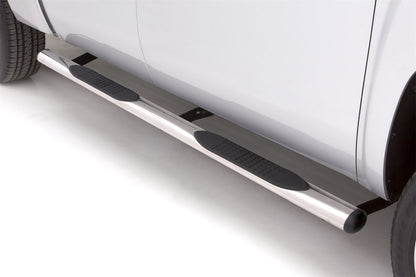 4 Inch Oval Straight Nerf Bars Polished Stainless 1999-2016 Ford F-250/Ford F-350/F-450 Super Duty Crew Cab Lund
