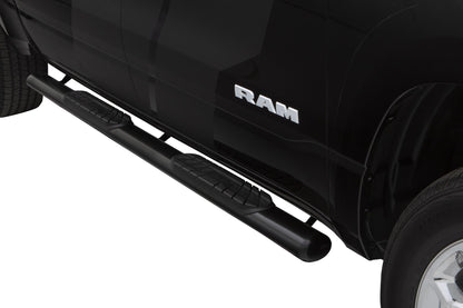 4 Inch Oval Straight Nerf Bars Black 2009-2025 Dodge Ram 1500 Crew Cab Lund