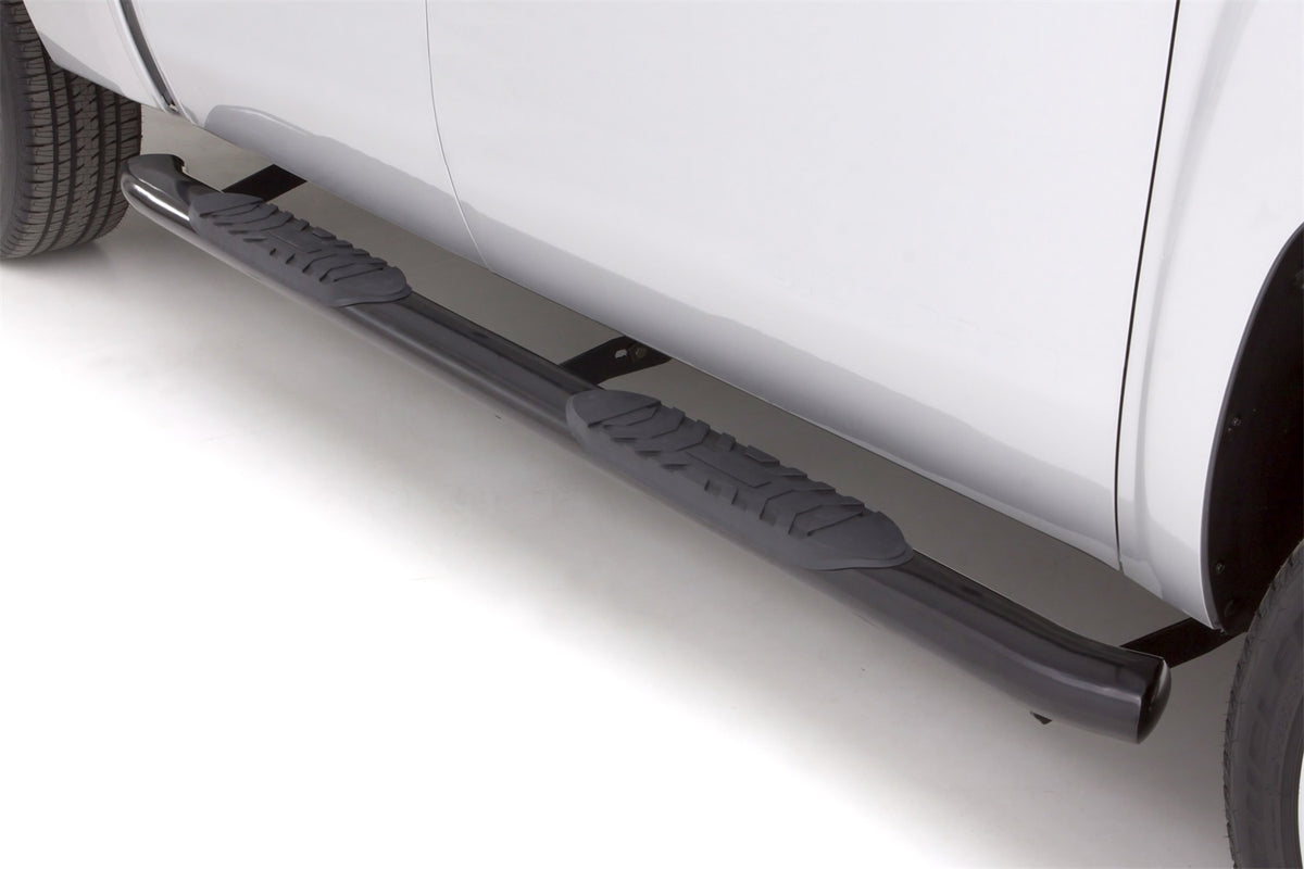 5 Inch Oval Curved Nerf Bars Black 1999-2019 Silverado/Sierra 1500/2500/3500 Standard Cab Lund