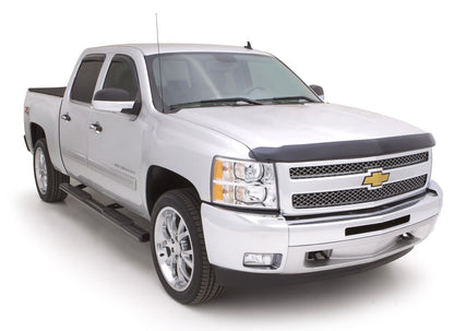 5 Inch Oval Straight Nerf Bars Polished Stainless 2001-2014 Silverado/Sierra 2500/3500 Crew Cab Lund